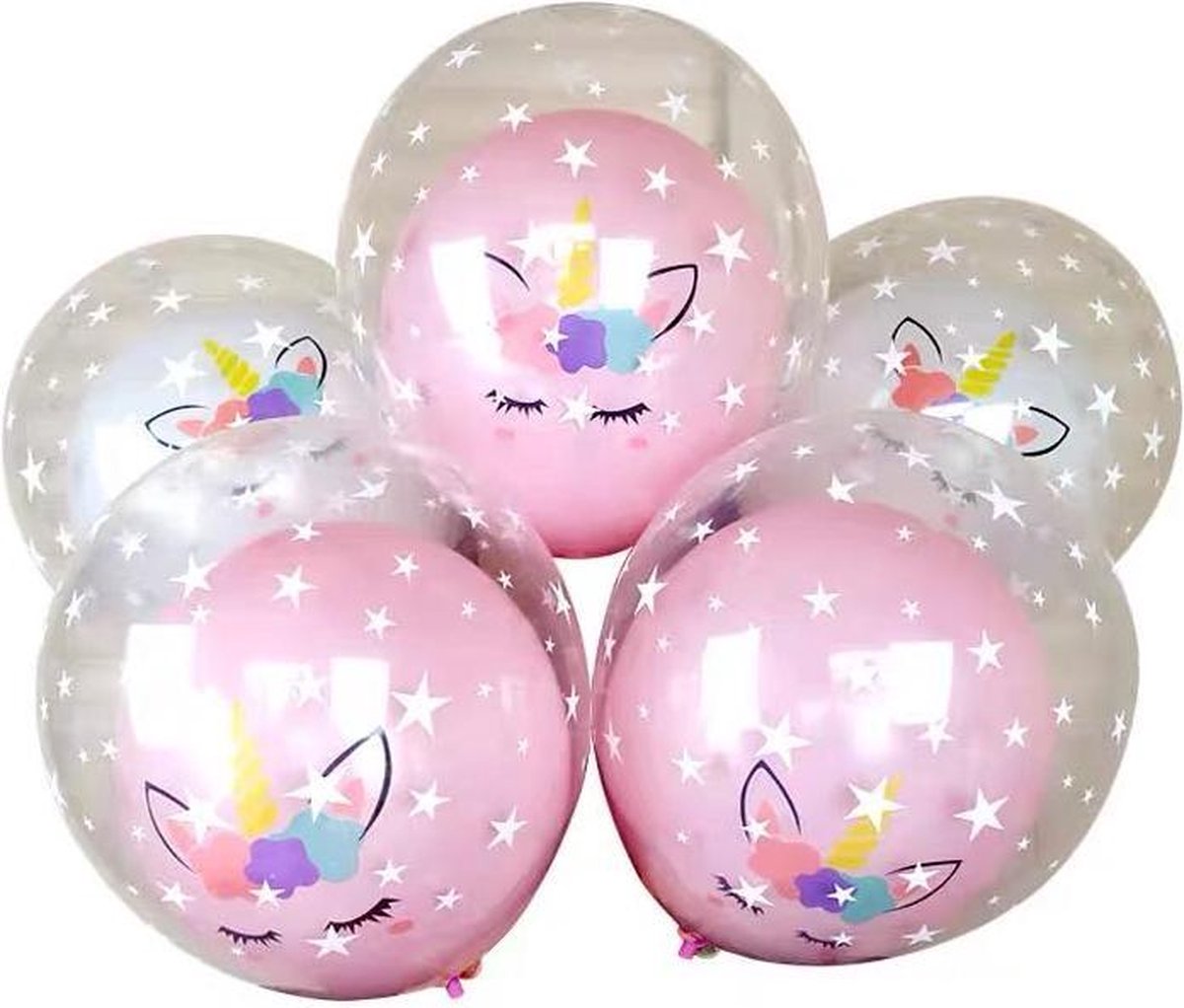 MagieQ  Ballonnen Dubbele lagen Eenhoorn 100stucks   Feest|Party|Kinderfeesje|Decoration